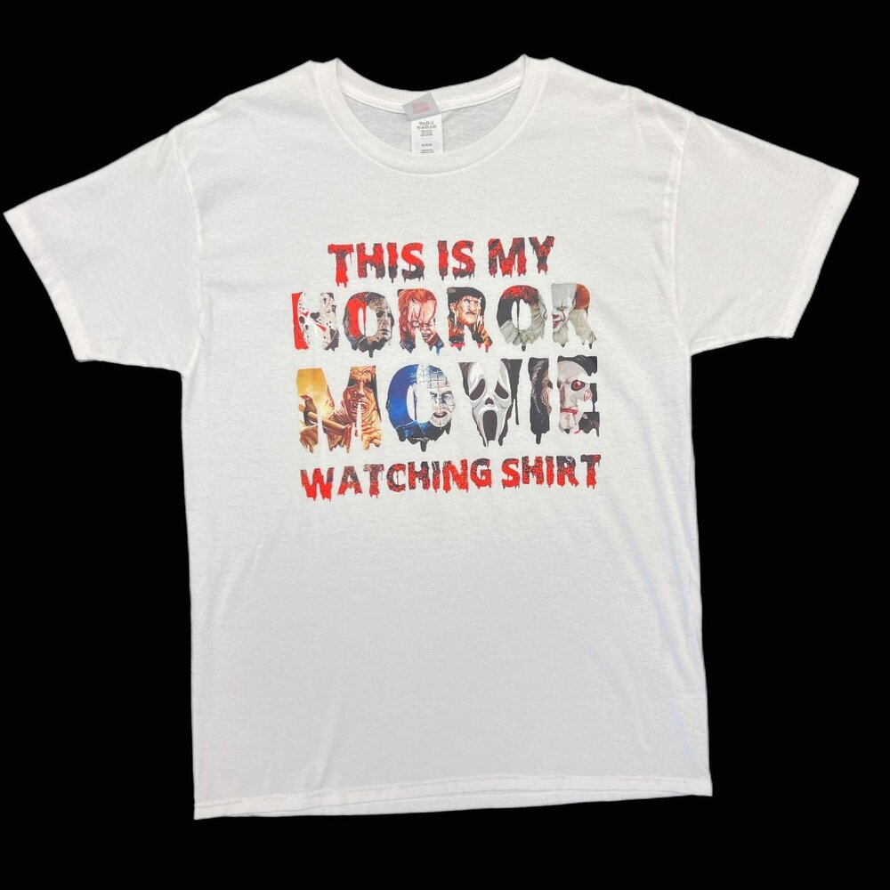 Adult Halloween This is My Horror Movie Watching Shirt Tee